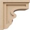 Ekena Millwork 11"W x 11"D x 11"H Wide Highland Rough Cedar Woodgrain TimberThane Corbel, Primed Tan CORUR11X11X11HLDRCPR - alternate 3